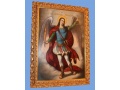 Икона Архангел Михаил на холсте.90х62см.,с рамой 106х78см.