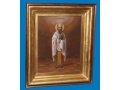 Икона Василий Великий.35.3х26.9см. с киотом 47х49 см.